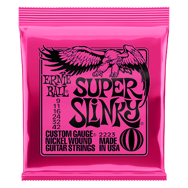 Cordas de Guitarra Ernie Ball Super Slinky Nickel Wound