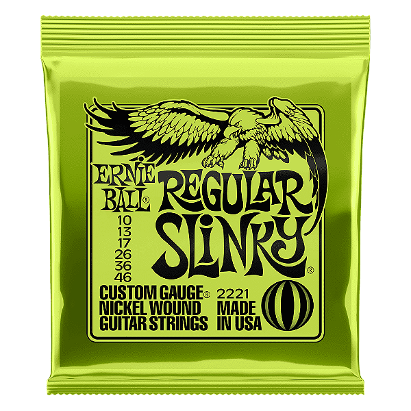 Cordas de Guitarra Ernie Ball Regular Slinky Nickel Wound