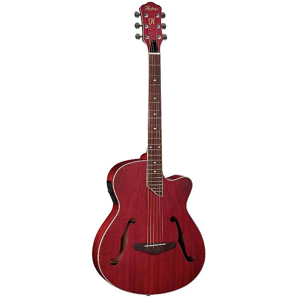 Violão Eletroacústico HOFMA HMF240 STRD Vermelho Fosco Aço