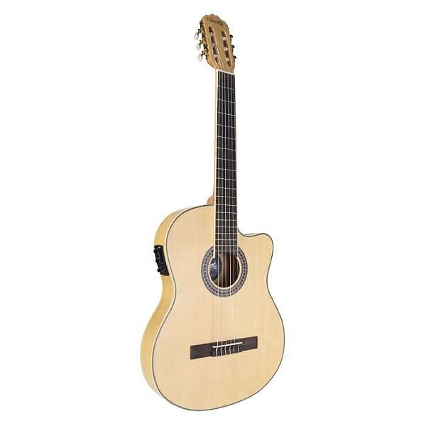 Violão Elétrico Tonante Nylon Slim Cutaway Natural Fosco Lorenzzo 39 VTLSC1954N
