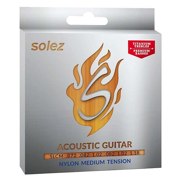 Encordoamento Solez - Violão em Nylon - Tensão Média - SLCM