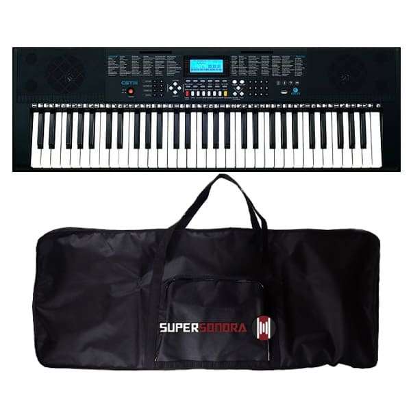 Teclado Musical Estudante CST-300 Custom Sound + Capa