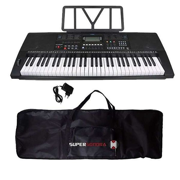 Teclado Musical KeyPower KP-500 - 61 Teclas + Capa