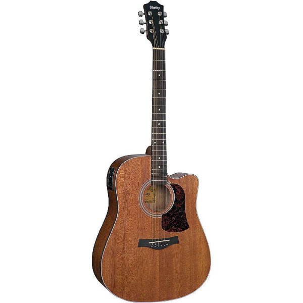 Violão Folk Eletroacústico Shelby SGD-195c Mahogany - Aço