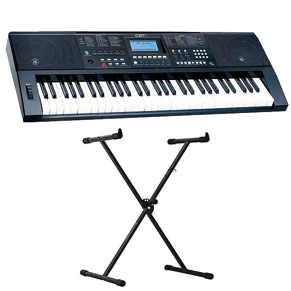 Teclado Musical Arranjador CST-3000 Custom Sound + Suporte
