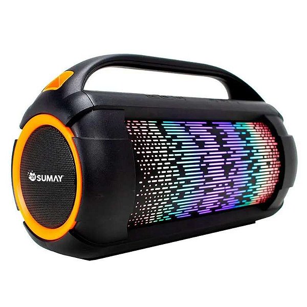 Caixa de Som Sumay 60W RMS FireBox Bluetooth FM LED - SM-CSP1305