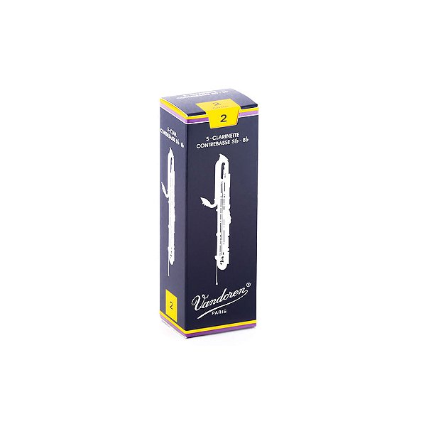 Palheta Tradicional 2 P/clarinete Contra Baixo Cr152 Vandoren
