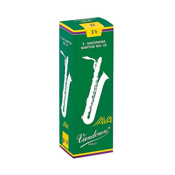 Palheta Java 3,5 P/sax Baritono Cx C/5 Sr3435 Vandoren