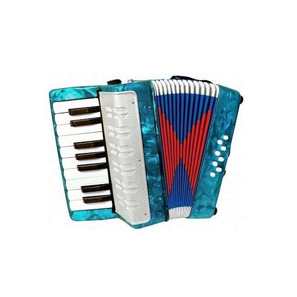 Gaita Infantil 8 Baixos Azul + Correia