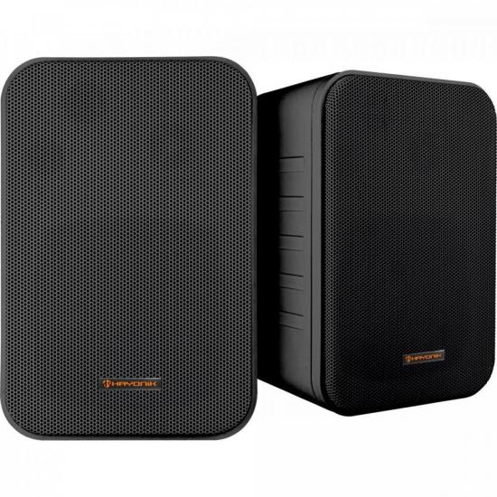 Caixa Acústica Som Ambiente 60W MSB60N Preta HAYONIK - PAR/2