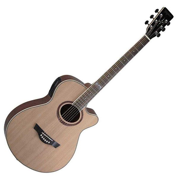 Violão Eletroacústico Natural Fosco Cutaway Aço Dallas Tuner Captador, Afinador, Memphis By Tagima