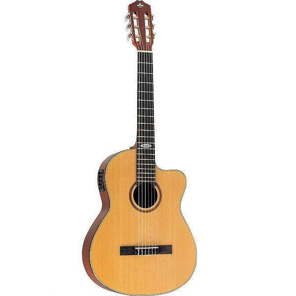 Violão Eletroacústico Strinberg SC200C N Natural Brilhante - Cordas de Nylon - Tarraxas Madrepérola Cromadas