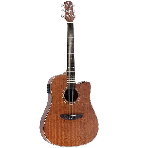 Violão Folk Eletroacústico SD200C MGS Mahogany Fosco Strinberg Black Series - Cordas de Aço - Tarraxas Blindadas Cromada