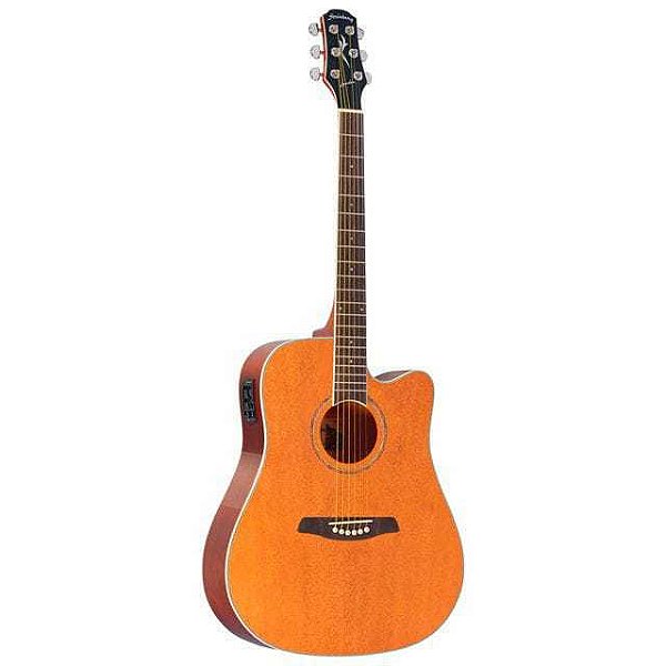 Violão Elétrico Strinberg London Folk LE30C MG Brilhante Cordas de Aço