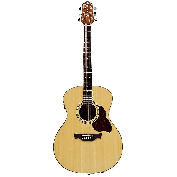 Violão Crafter Grand Auditorium GA-6/N Eletroacústico - Tampo Spruce Maciço - Cordas de Aço