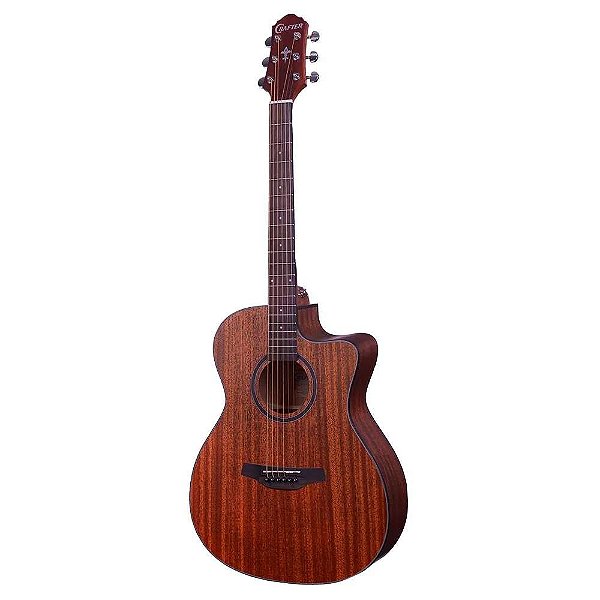 Violão Crafter Orchestra HT-100CE/ALM Eletroacústico Cutaway - Tampo Mogno - Cordas de Aço