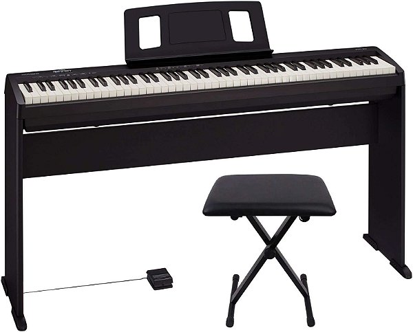 Piano Digital Roland FP-10 + Estante + Pedal Sustain + Banqueta