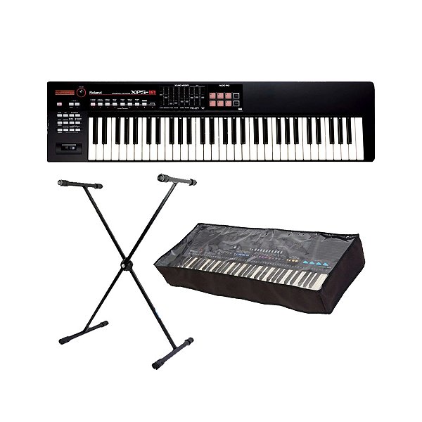 Teclado Sintetizador Roland Profissional XPS-10 - 61 Teclas + Suporte + Capa Transparente