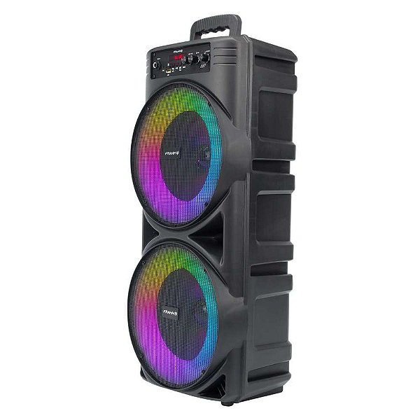 Caixa de Som Portátil Frahm Multiuso TF370 TWS - Bluetooth / USB / Leds