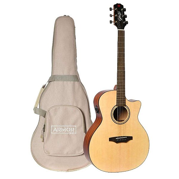 Violão Seizi Originals RYU Elétrico Spruce Natural + Case Seizi