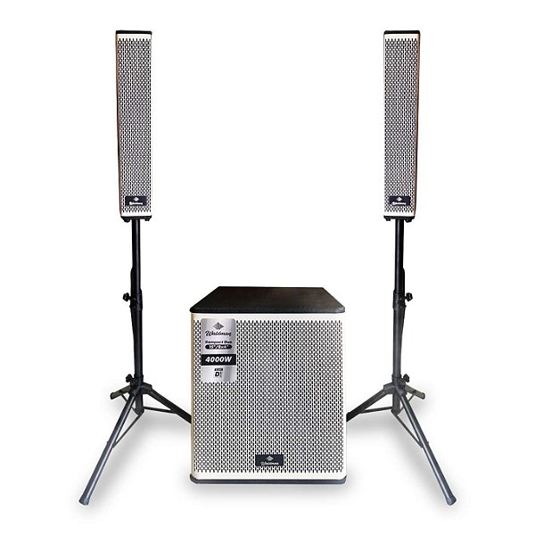 Caixas de Som Amplificadas Sub 15" + 2X Torres Waldman KPT2-1584 Bluetooth 4000W
