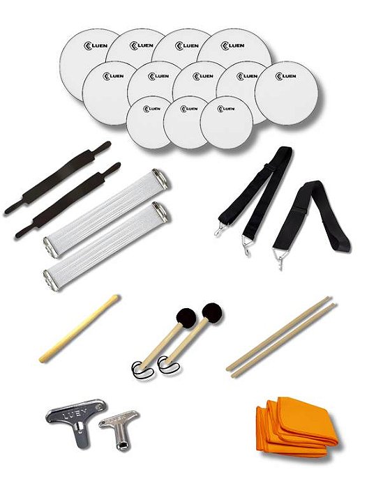 Kit de Reposição para Fanfarra Escolar Completo - 16 Instrumentos + Brinde