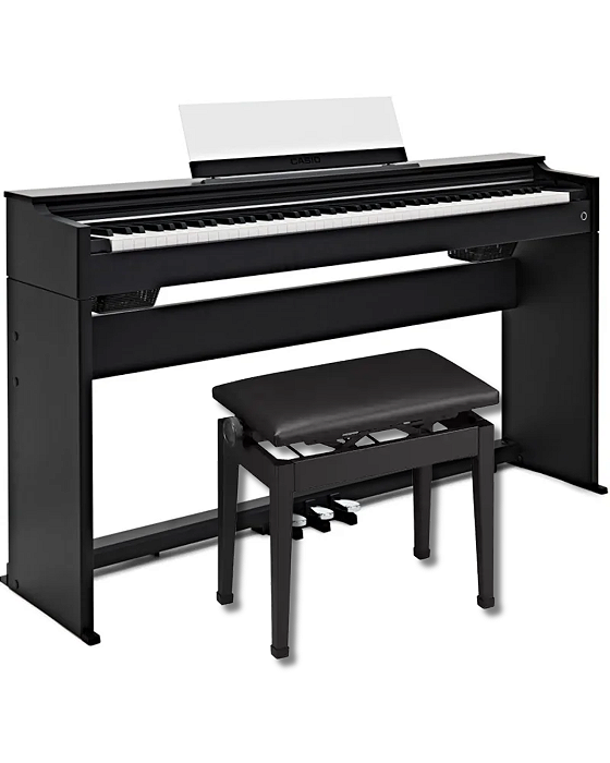 Kit Piano Digital Casio Celviano AP-S200 Preto com 88 Teclas + Banqueta Casio