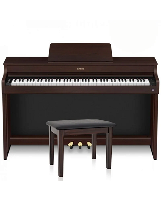 Piano Digital Casio Celviano AP-300 Marrom com 88 Teclas + Banqueta