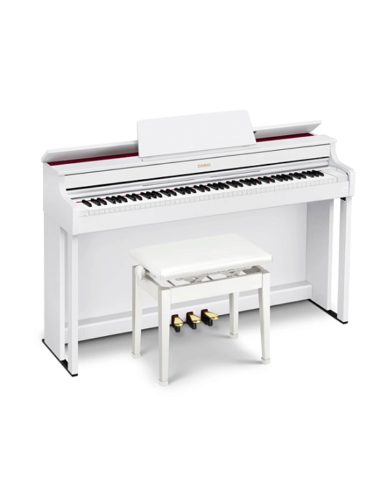 Piano Digital Casio Celviano AP-300 Branco com 88 Teclas + Banqueta