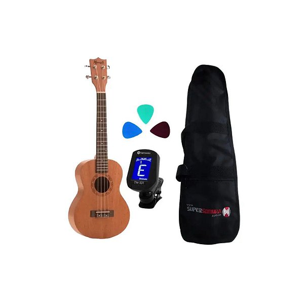 Kit Ukulele Tenor Namastê NU25MLQ Acústico Spanking + Capa + Afinador + Palhetas