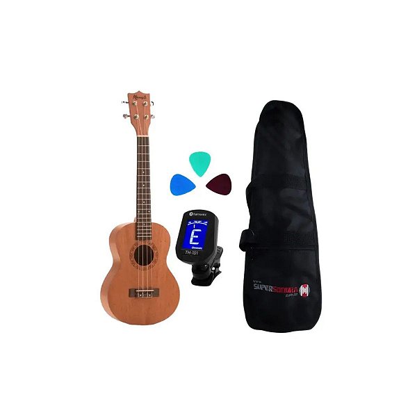 Kit Ukulele Concert Namastê NU23MLQ Acústico Spanking + Capa + Afinador + Palhetas