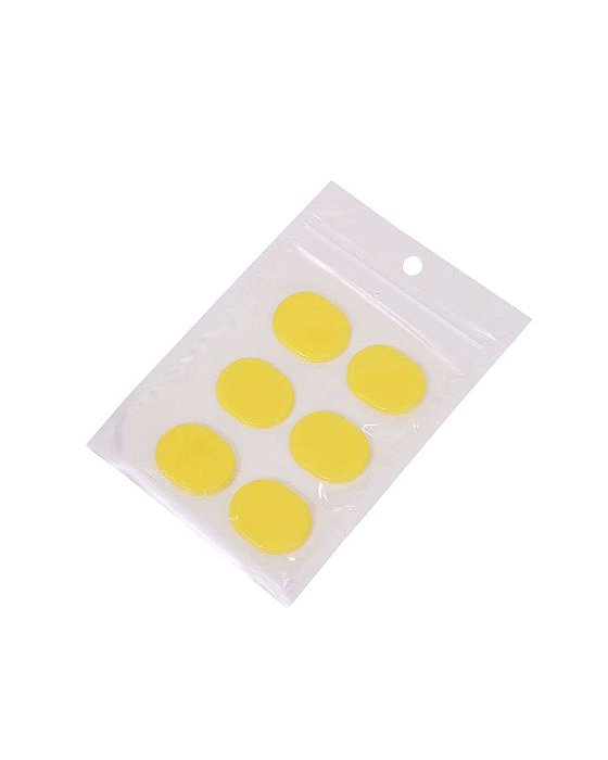 Gel Abafador amarelo Spanking para pele de bateria - 6 unidades
