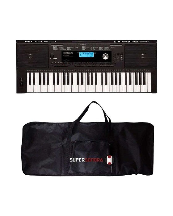 Kit Teclado Arranjador Roland EX20A + Capa