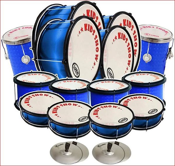 Kit Fanfarra Infantil 20 Instrumentos Banda Marcial Luen - Kids Show