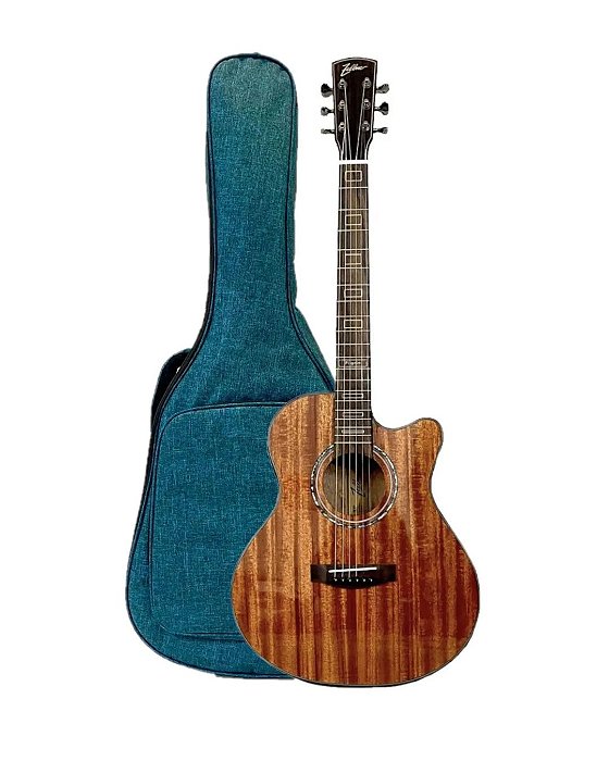 Violão Zellmer Pilgrim Elétrico Mahogany Brilhante + Capa