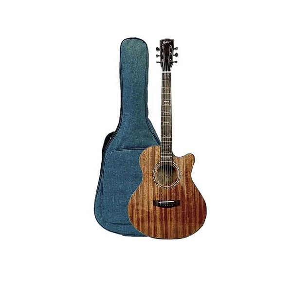 Violão Zellmer Pilgrim Elétrico Mahogany Fosco + Capa