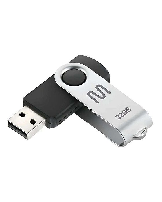 Pen Drive Multilaser Twist 32GB USB Preto
