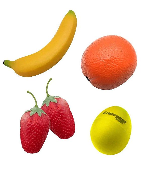 Kit Liverkids Frutas Ritimica 4 Instrumentos Liverpool