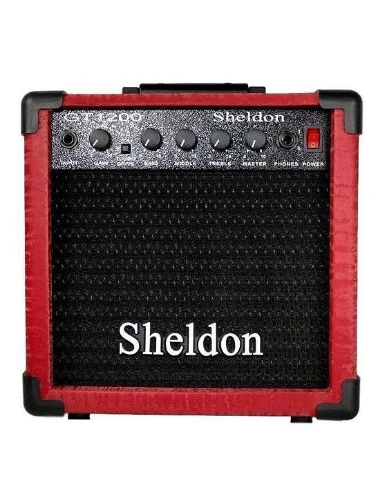 Amplificador de Guitarra Sheldon GT1200 Vermelho