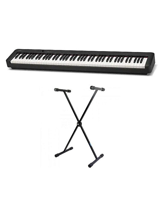 Piano Digital Casio Cdp-s110 Bk 88 Teclas + Suporte em X