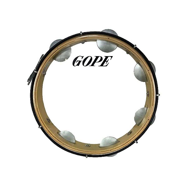 Pandeiro Gope Iniciante 12 Polegadas 7 Afinações Pele Cristal