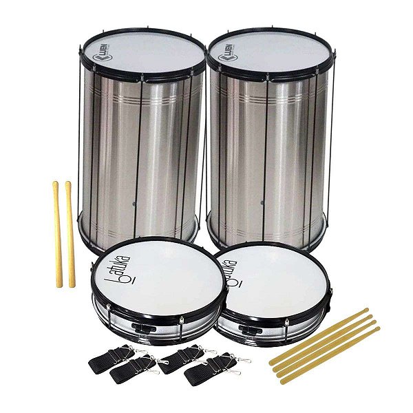 Kit Fanfarra Torcida Organizada 4 Instrumentos Luen