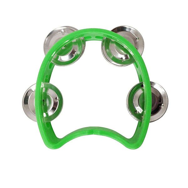 Pandeiro Meia Lua Infantil 4" Verde Liverpool