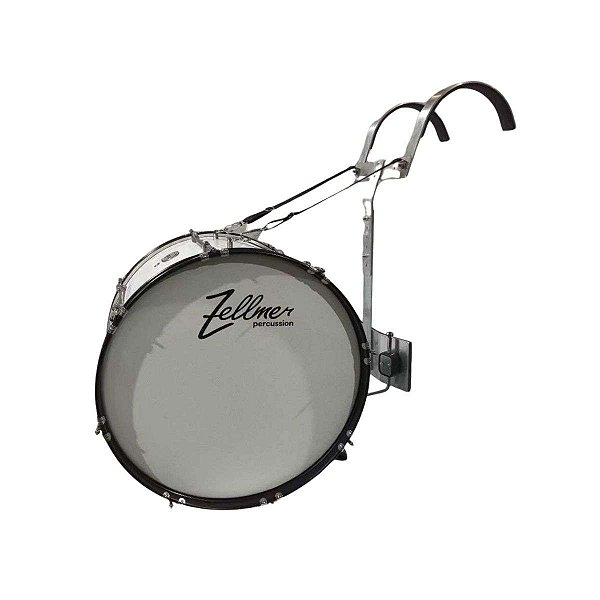 Bumbo Marcial Zellmer Combat 22 x 14" - Com Colete Carrier