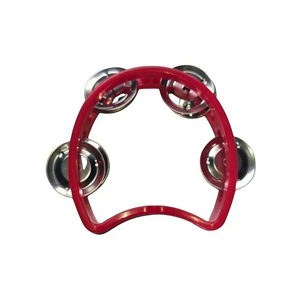 Pandeiro Infantil Meia Lua Pro Fire Vermelho