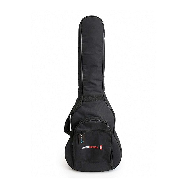 Capa Violão Folk Luxo Premium em Nylon Preta