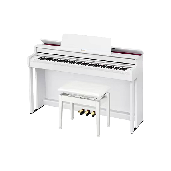 Piano Digital Casio Celviano AP-550 Branco 88 Teclas com Estante e Banqueta