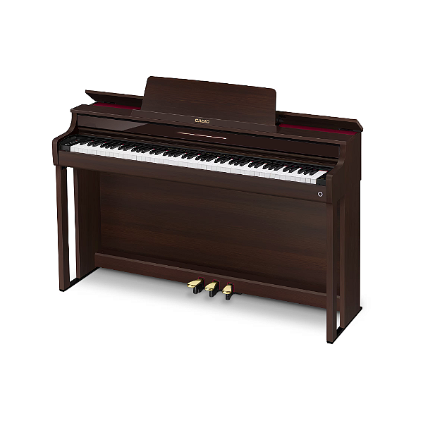 Piano Digital Casio Celviano AP-550 Marrom 88 Teclas com Estante e Banqueta