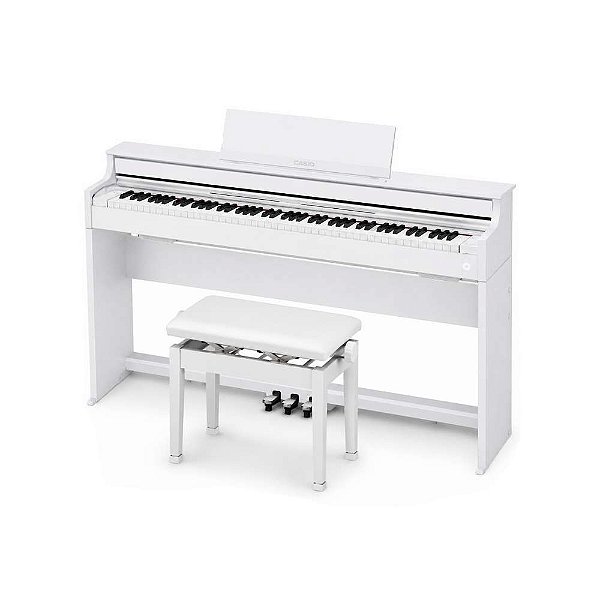 Piano Digital Casio Celviano AP-S450 Branco 88 Teclas Com Estante + Banqueta