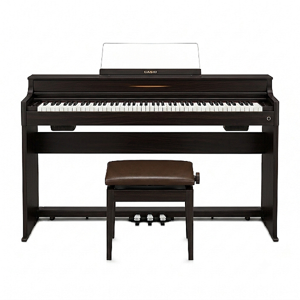 Piano Digital Casio Celviano AP-S450 Marrom 88 Teclas Com Estante + Banqueta